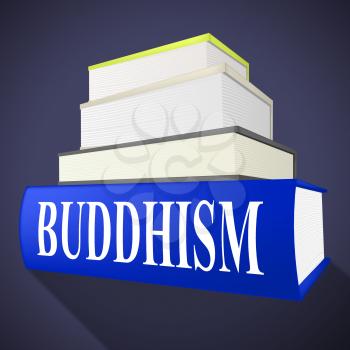 Buddhism Book Indicating Faith Prayer And Spiritual