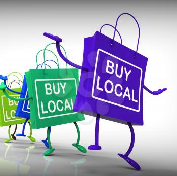 Buy Local Bags Showing Neighborhood Market and Business