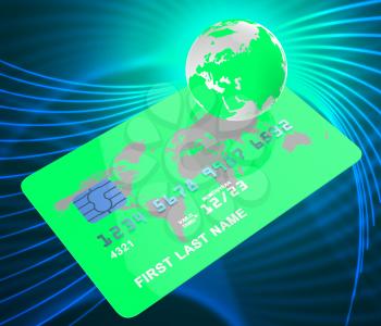 Credit Card Meaning Banking Globalize And Earth