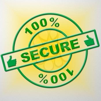Hundred Percent Secure Meaning Unauthorized Secured And Completely