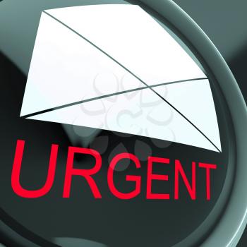 Urgent Envelope Meaning High Priority Or Very Important Mail