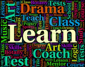 Learn Word Representing Study Train And Words