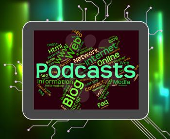 Podcast Word Meaning Podcasting Podcasts And Audio 