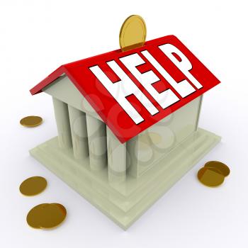 Help on House Or Money Box Meaning Loan Assistance