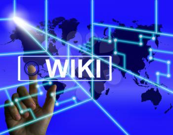 Wiki Screen Meaning Internet Information and Encyclopaedia Websites