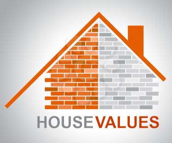 House Values Representing Current Prices And Amount