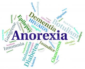 Anorexia Illness Indicating Poor Health And Contagion
