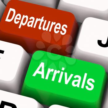 Departures Arrivals Keys Meaning Travel And Vacation