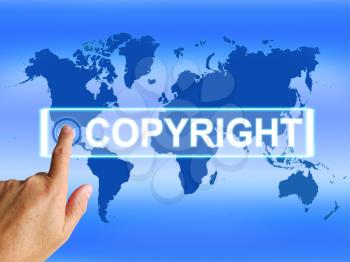 Copyright Map Meaning Worldwide Patented Intellectual Property