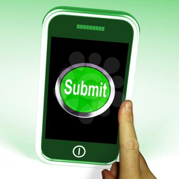 Submit Smartphone Meaning Submitting On Entering Online