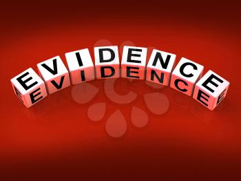 Evidence Blocks Representing Evidential Substantiation and Proof