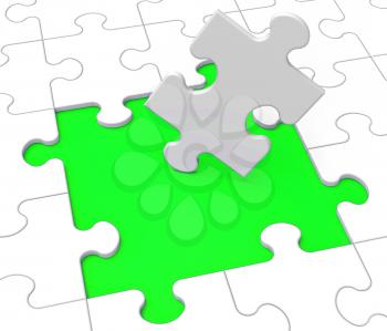 Missing Puzzle Pieces Shows Problems Or Troubles