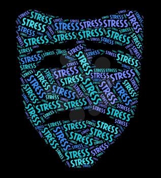 Stress Word Showing Pressures Text And Stressing