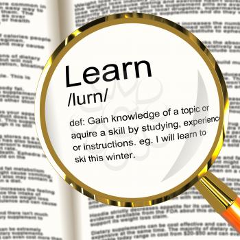 Learn Definition Magnifier Shows Knowledge Gained And Study