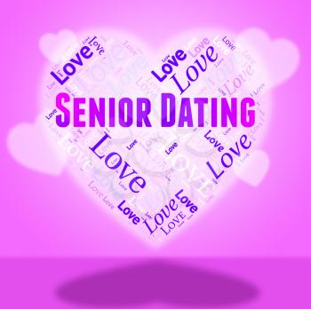 Senior Dating Indicating Relationship Seniors And Mature