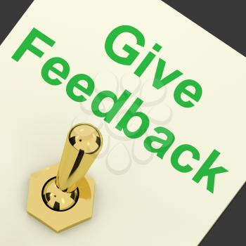 Give Feedback Switch On Showing Opinions And Surveys