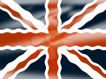 Union Jack Representing English Flag And Nation