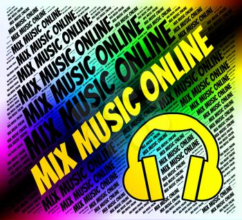 Mix Music Online Indicating Sound Track And Join
