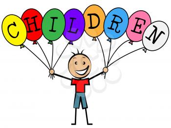 Children Balloons Meaning Decoration Youths And Youngster