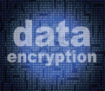 Data Encryption Showing Code Cipher And Fact