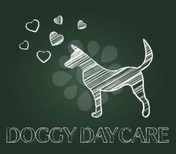 Doggy Daycare Representing Preschool Canines And Child