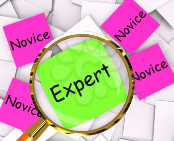 Expert Novice Post-It Papers Meaning Experienced Or Inexperienced