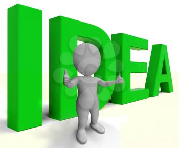 Idea Word Showing Concept Thoughts And Creativity