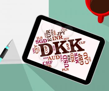 Dkk Currency Indicating Foreign Exchange And Broker