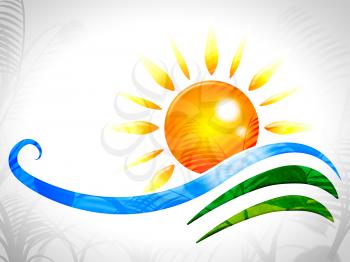 Sun Rays Representing Sunny Sunrays And Radiance