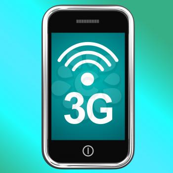 3g Internet Connected On Mobile Smartphone