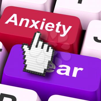 Anxiety Fear Keys Mouse Meaning Anxious And Afraid