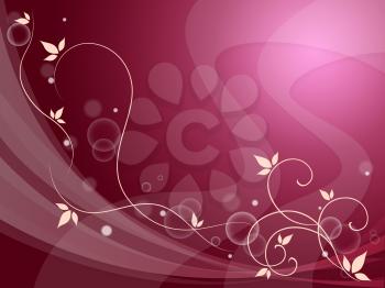 Elegant Flowery Background Meaning Delicate Decoration Or Spring Season
