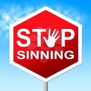Stop Sinning Meaning Warning Sign And Sinner
