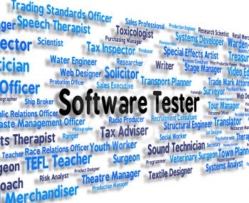 Software Tester Representing Application Tests And Assessor