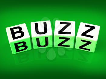 Buzz Blocks Indicating Excitement Attention and Public visibility