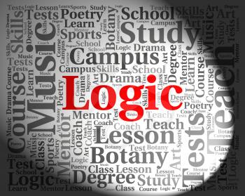 Logic Word Representing Common Sense And Words