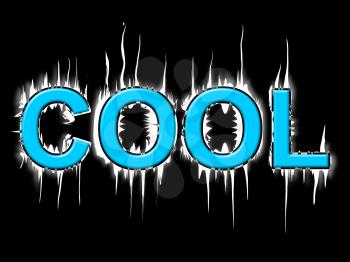 Cool Word Representing Freezing Coldness And Cold