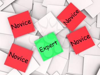 Expert Novice Post-It Notes Meaning Experienced Or Inexperienced