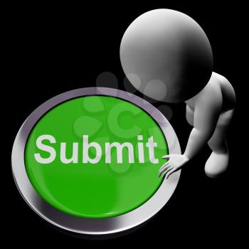 Submit Button Showing Submission Or Handing In