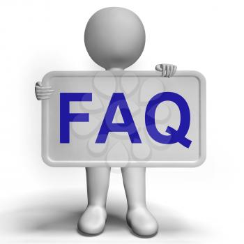 Faq Sign As Symbol For Information Or Assisting