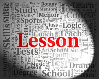 Lesson Word Representing Words Sessions And Classes