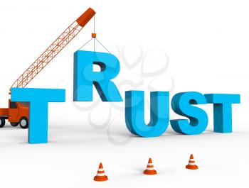 Build Trust Indicating Believe In People 3d Rendering