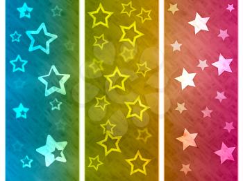 Background Star Representing Spectrum Starry And Color