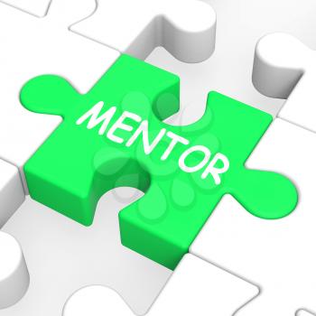 Mentor Puzzle Showing Mentoring Mentorship And Mentors