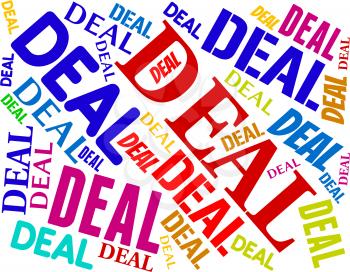 Deal Word Indicating Best Deals And Trade