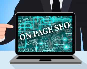On Page Seo Representing Search Engine And Optimization