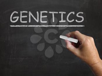 Genetics Blackboard Meaning Genes DNA And Heredity