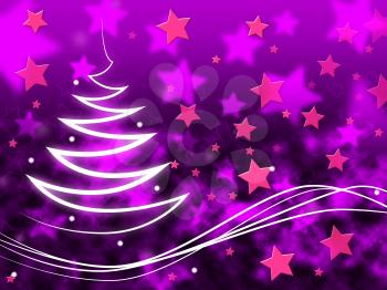 Purple Stars Background Meaning Night Sky And Zigzag
