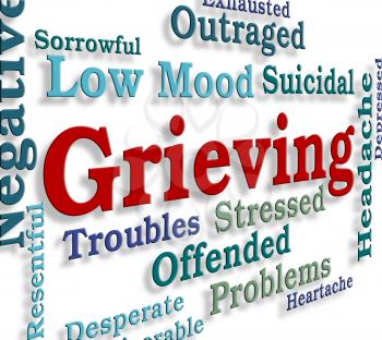 Grieving Word Meaning Distress Grieve And Pain
