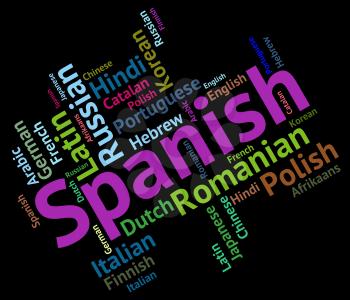 Spanish Language Representing Translator Foreign And International